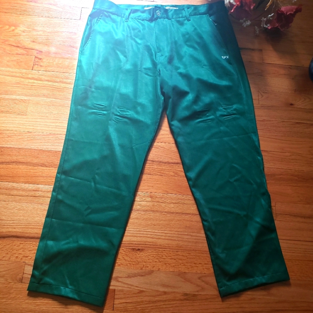 EFX Mens green NWOT Golf pants 40x32 (40×30) pockets